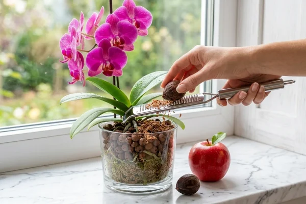 How a Leftover Avocado Pit Promotes Constant Orchid Blooms
