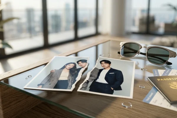 South Korean singer IU and actor Lee Jong Suk pictured separately at public events.