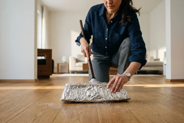 The Brilliant Reason People Are Wrapping Brooms in Aluminum Foil