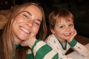 Emilie Kiser and son Trigg.