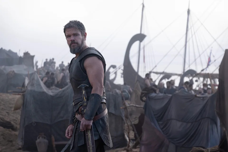 Matt Damon in "The Odyssey" (Melinda Sue Gordon/Universal Pictures)