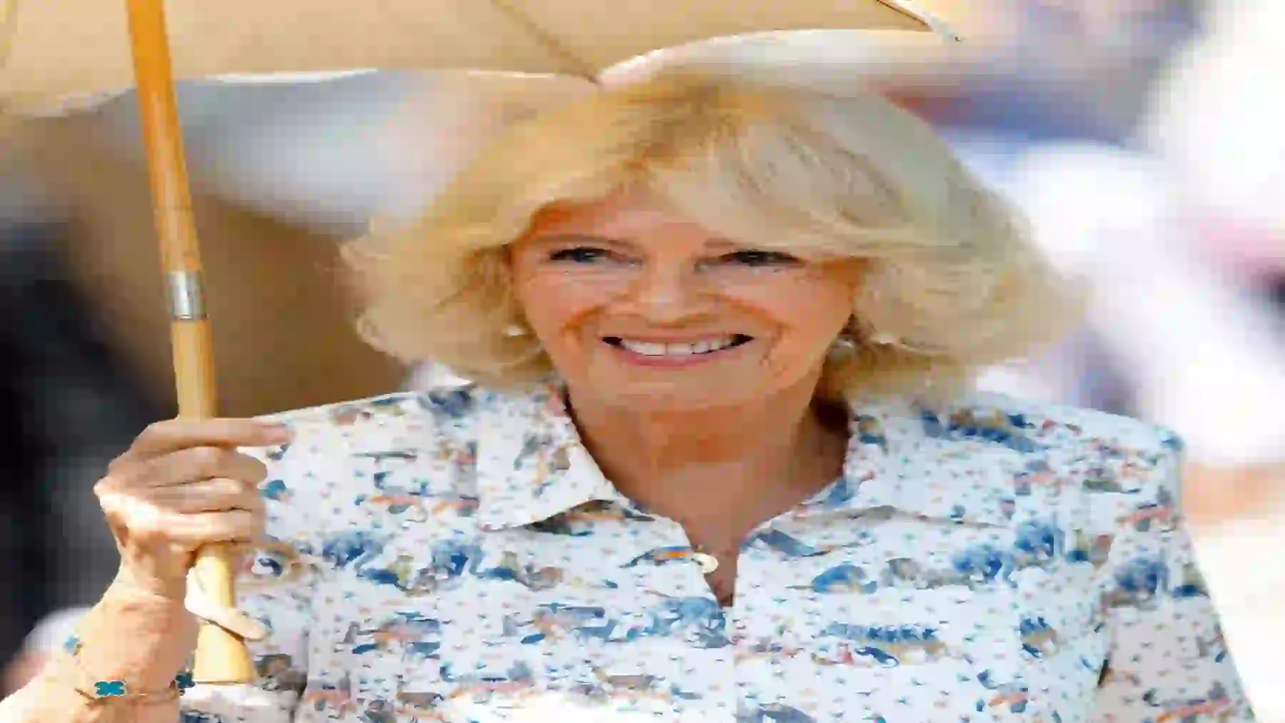Queen Camilla at the London Zoo on July 9.Credit: Getty