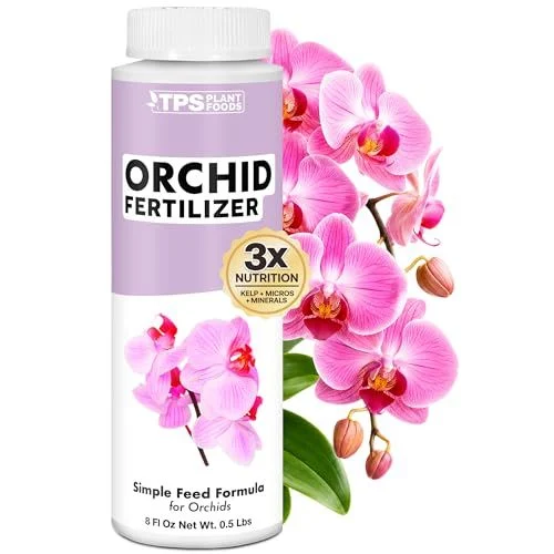 Orchid Fertilizer – Liquid Plant Food for Reblooming, Longer-Lasting Flowers & Healthy Roots, 8 Oz