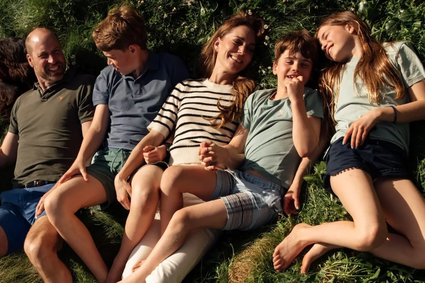 Prince and Princess of Wales and their children, George, Charlotte and Louis.