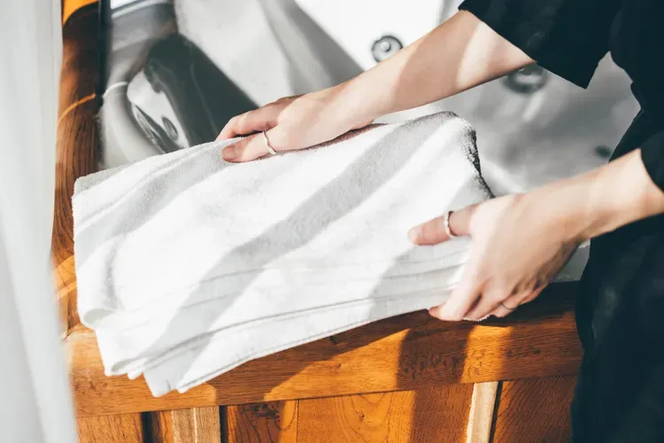 Towels smelling fresh between washes