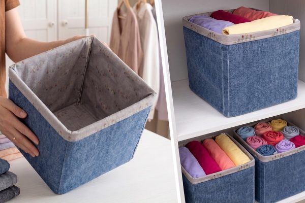 Stop Buying Plastic Bins: How to Upcycle Old Jeans Into Custom Storage