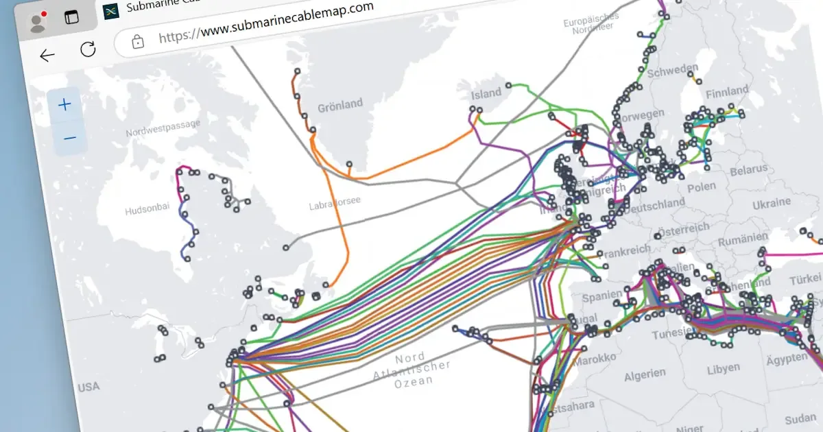 Das unsichtbare Rückgrat der Welt: So verfolgen Sie die globalen Unterseekabel