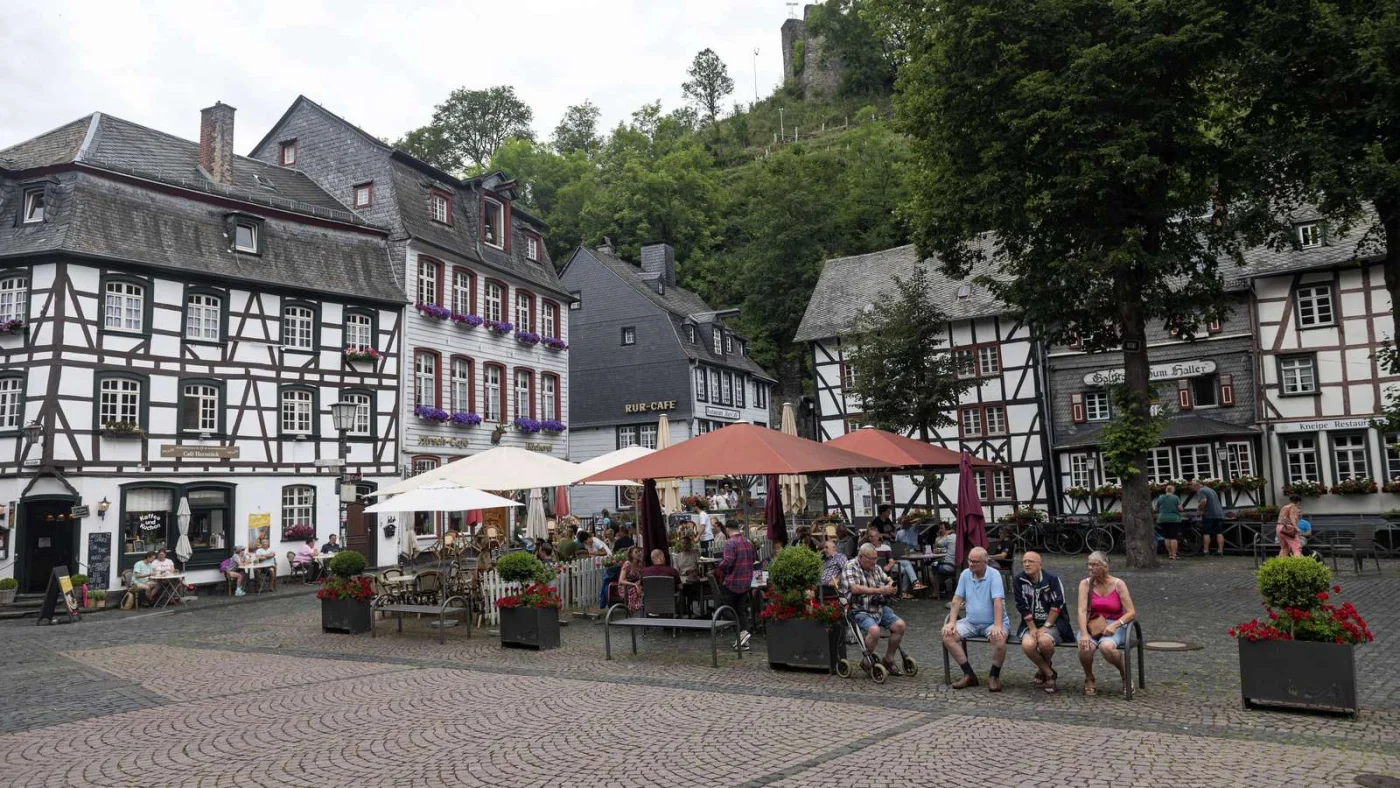 Monschau in der Eifel in NRW.