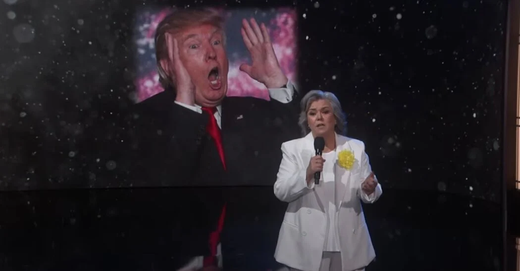 Rosie O’Donnell verabschiedet sich mit einer satirischen Abrechnung von Jimmy Kimmel Live