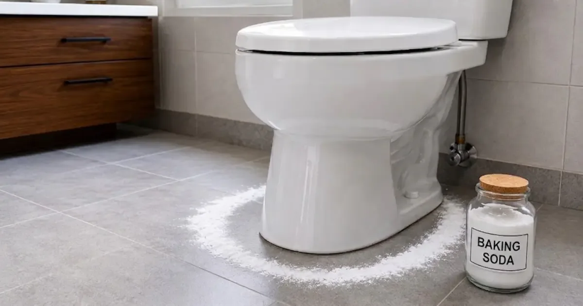 Warum Sie Backpulver rund um die Toilette verteilen sollten