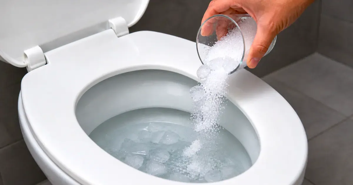 Why You Should Start Pouring Ice and Salt Into Your Toilet